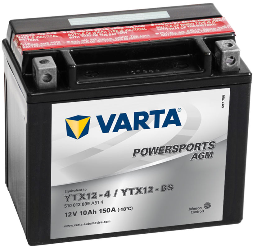 twist aanval Berri VARTA YTX12-BS / YTX12-4 AGM accu - Online Battery
